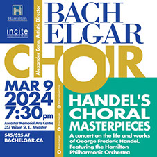 "Handel's Choral Masterpieces" poster